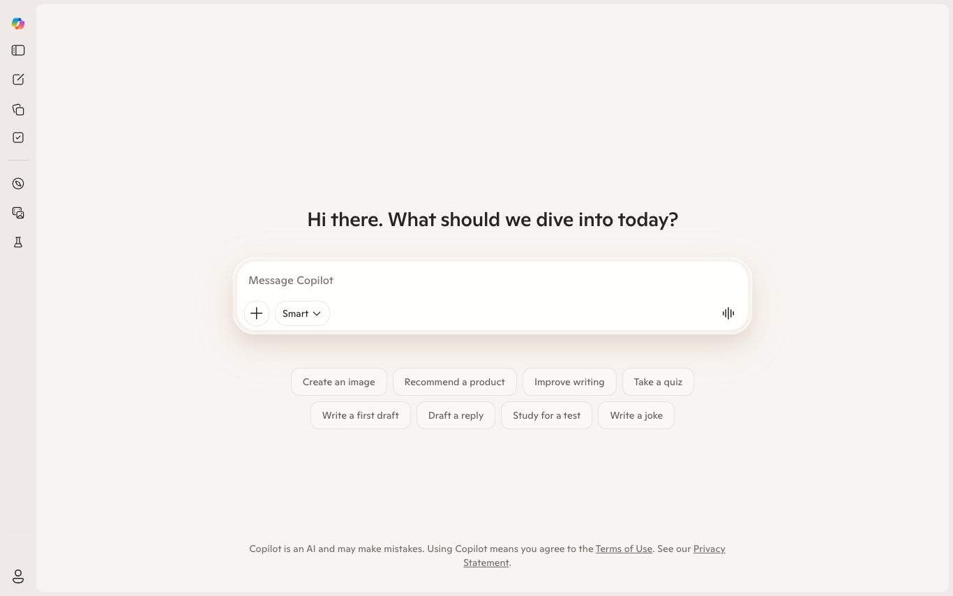 Microsoft Copilot screenshot