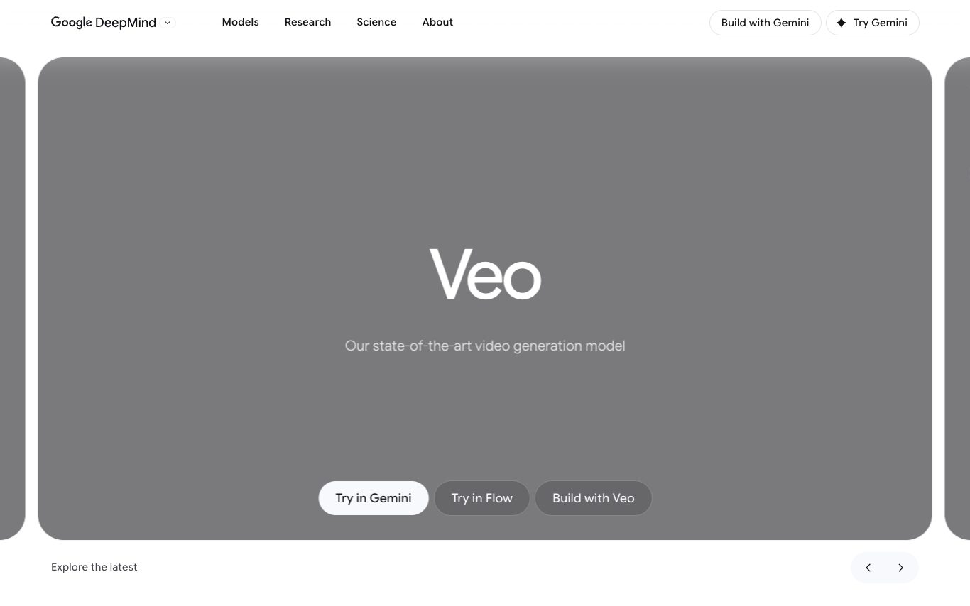 Google Veo screenshot