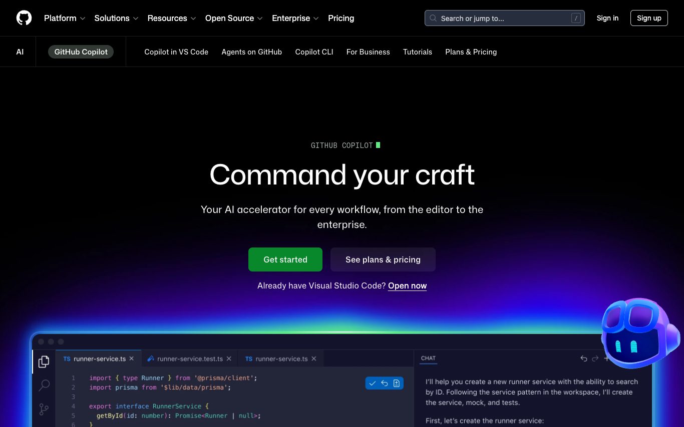 GitHub Copilot screenshot