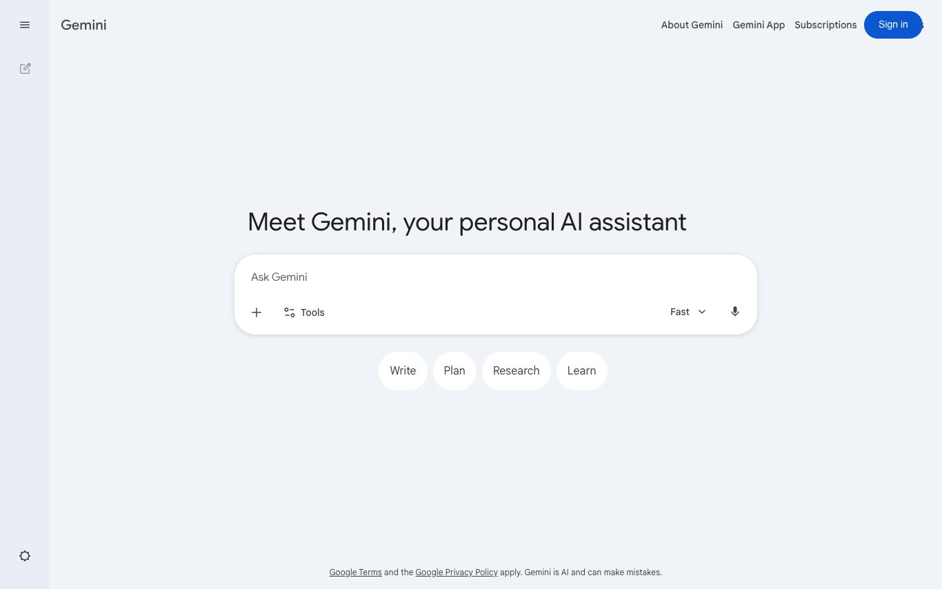Gemini screenshot
