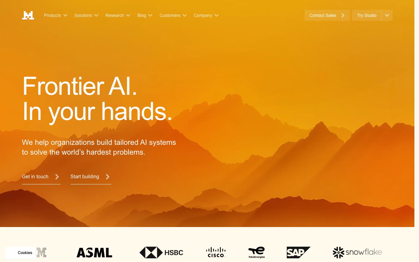 Mistral AI screenshot