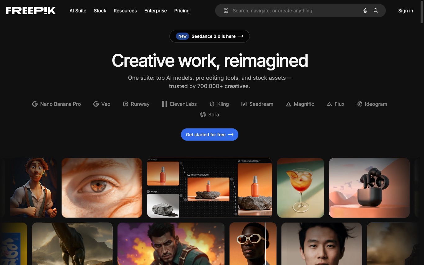 Freepik screenshot